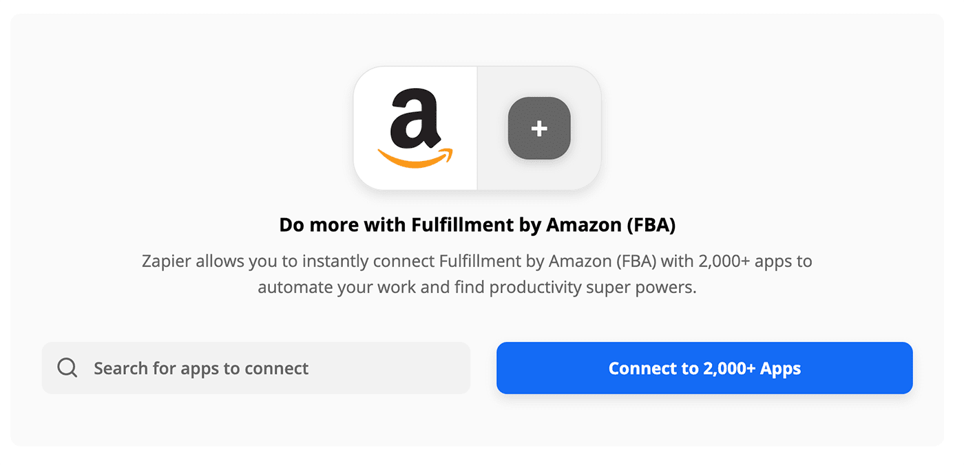 zapier Amazon FBA automation