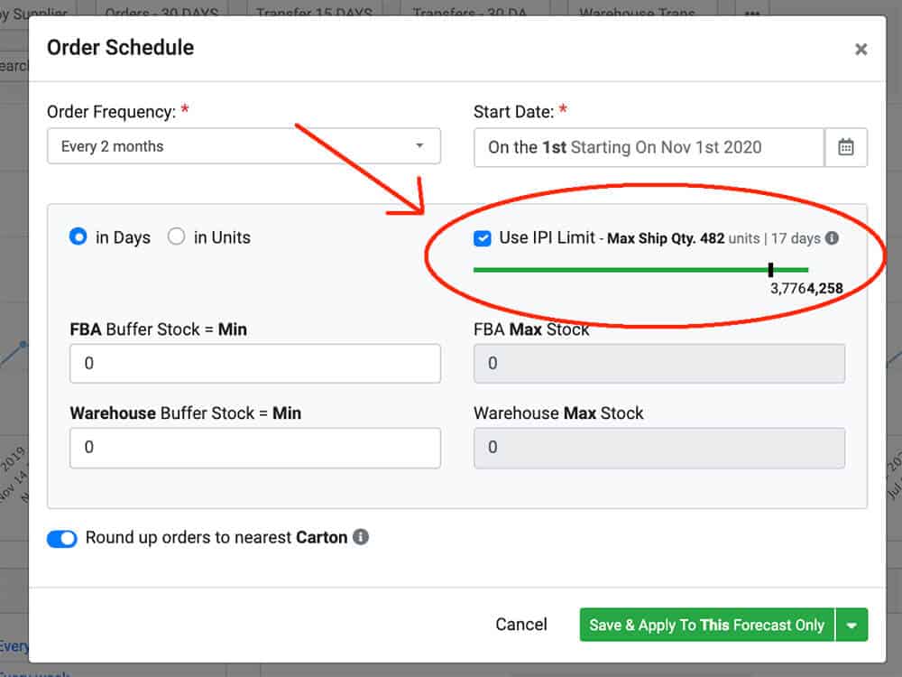 IPI Restock Limits Feature Review for SoStocked