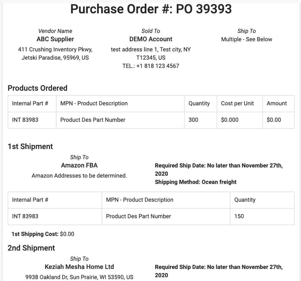 Purchase Order SoStocked Software Review