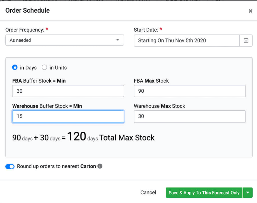 SoStocked Min Max Restocking Sample