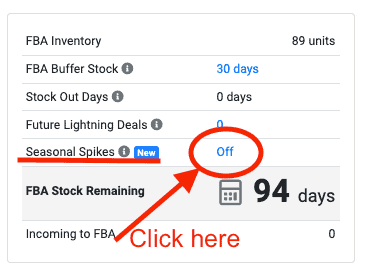 SoStocked new automated seasonal spikes feature